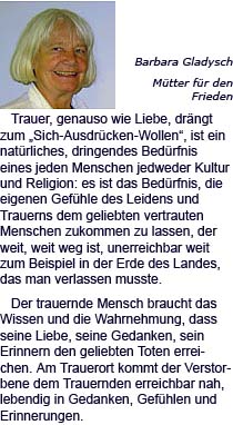 Stimmen zum Trauerort...